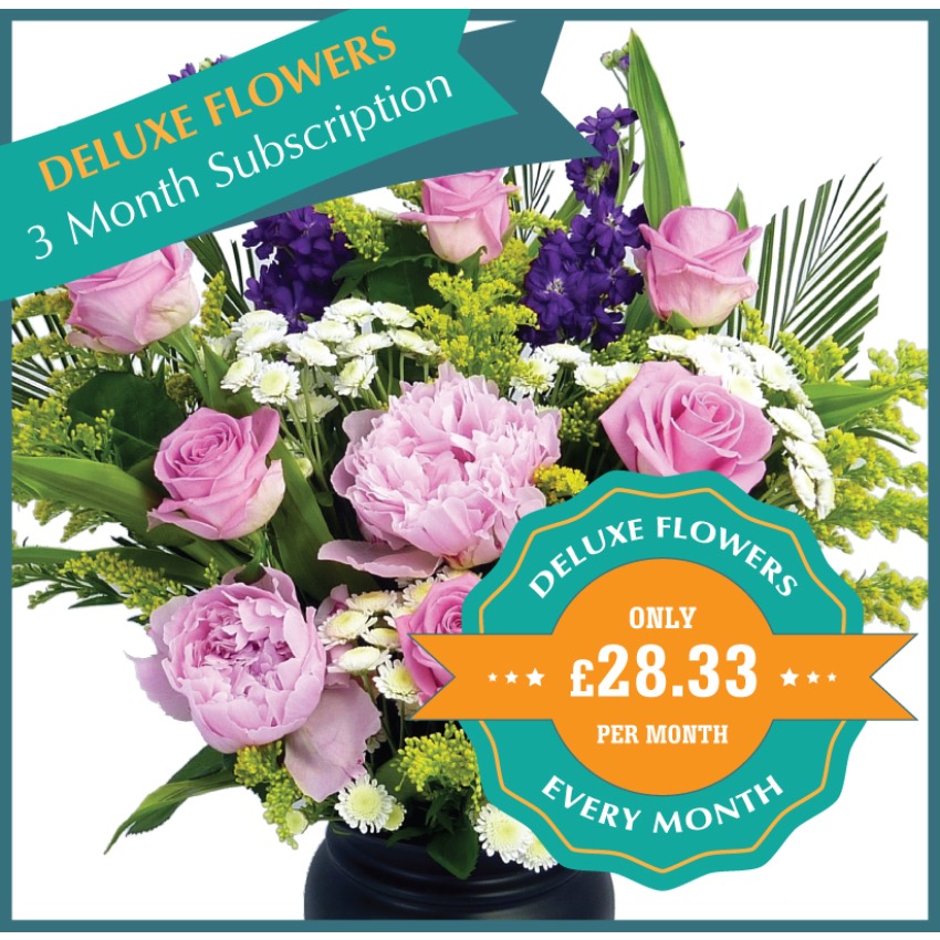 Deluxe Flowers Monthly Flower Gift