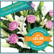 Deluxe Flowers - 12 Monthly Gifts