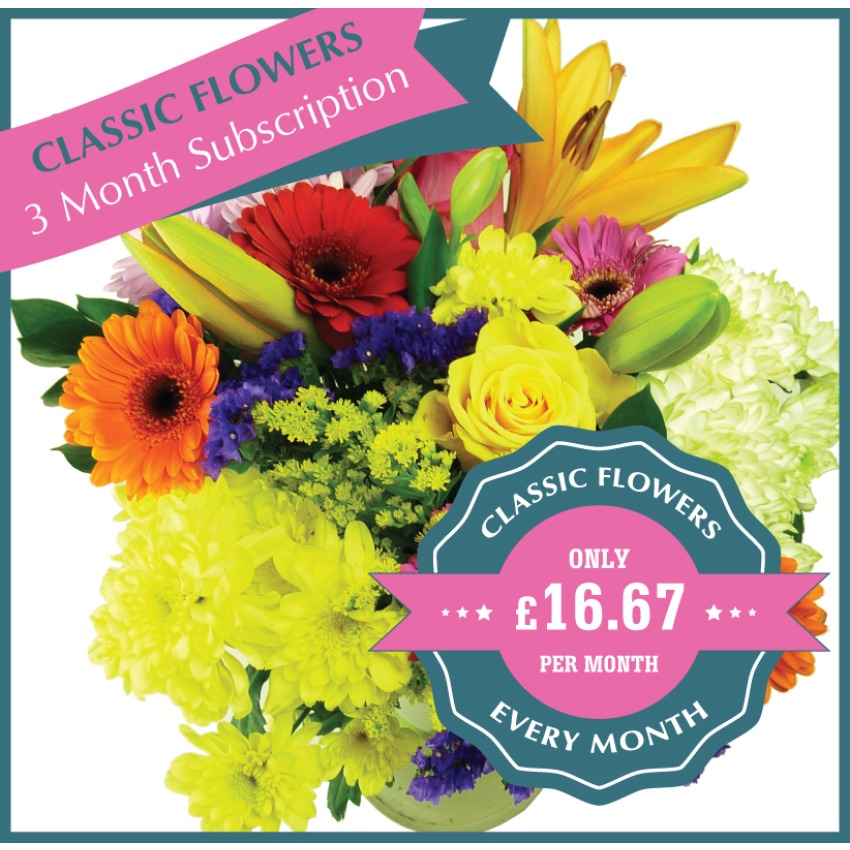 Classic Flowers Monthly Flower Gift