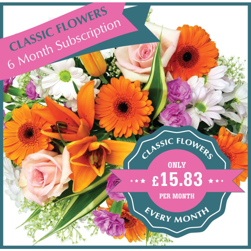 Classic Flowers - 6 Monthly Gifts
