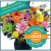 Deluxe Flowers - 6 Monthly Gifts